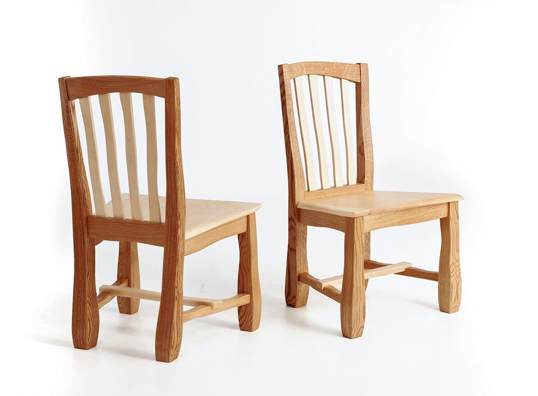03 Dining Chair made from solid wood in Cornwall