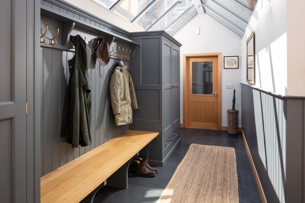 Bootroom Wardrobes and Bench 12